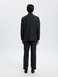 WOLLMIX ZWEIREIHIGER BLAZER, Dark Navy, highres