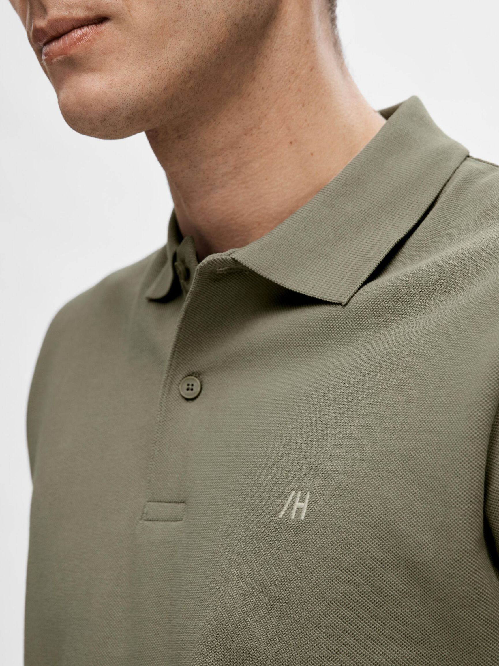 KOSZULKA POLO, Vetiver, highres