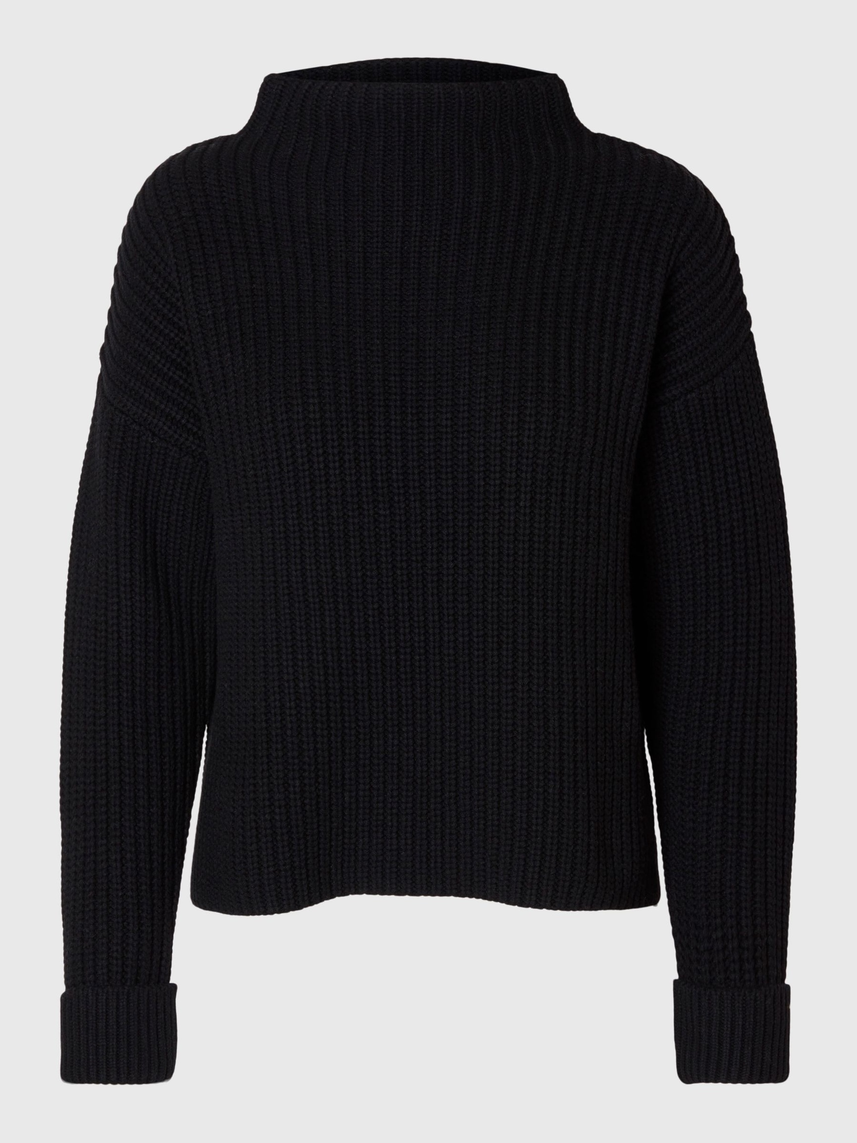 OVERSIZED PULLOVER, Black, highres
