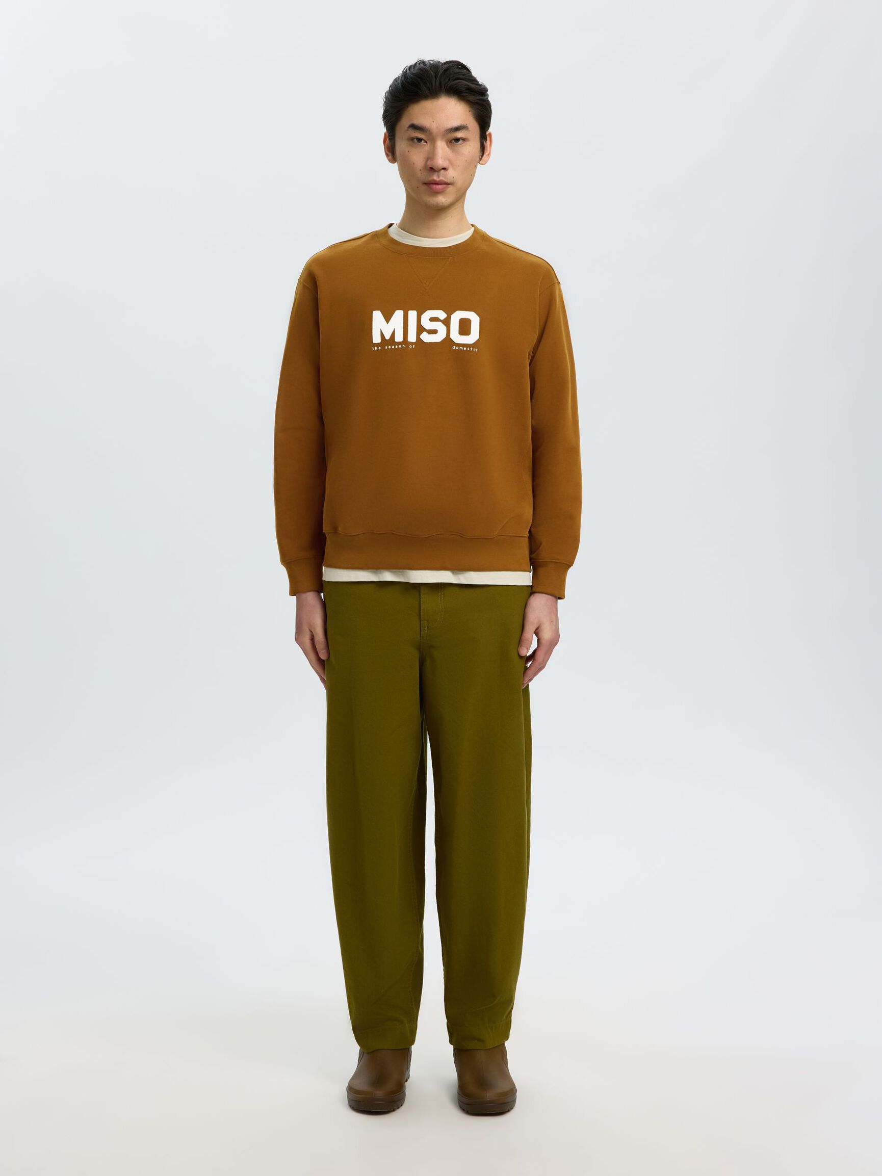 RELAXED FIT SWEATSHIRT, Monks Robe, highres