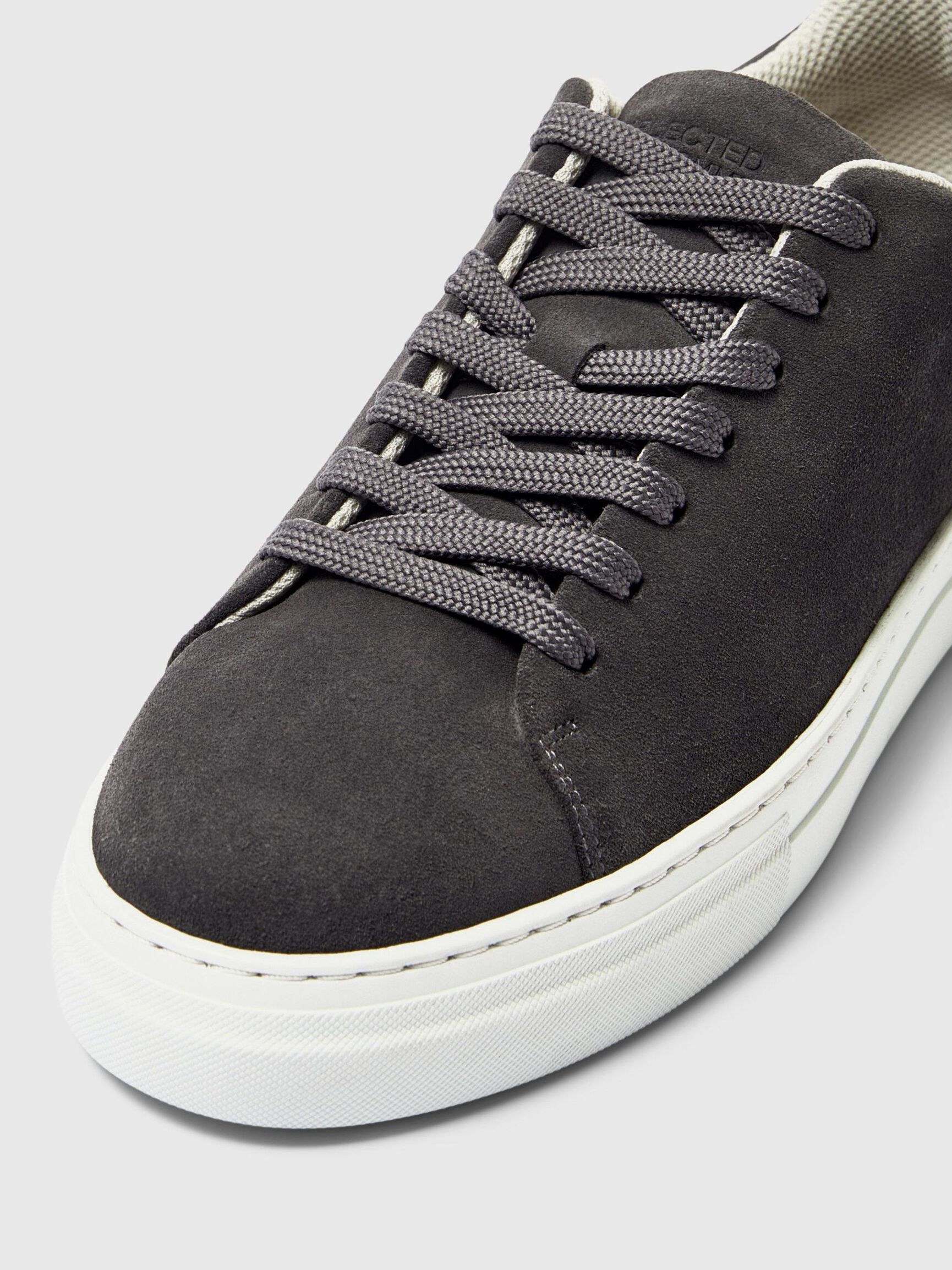 CHUNKY SUEDE  TRAINERS, Dark Grey, highres