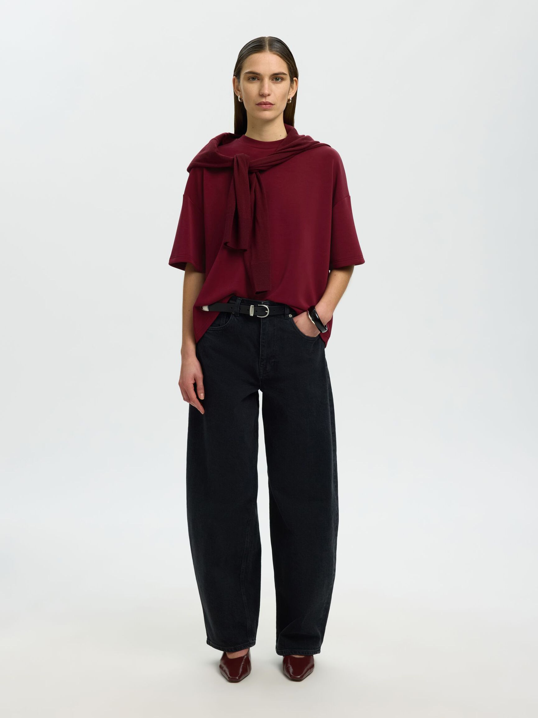 OVERSIZED T-SHIRT, Tawny Port, highres