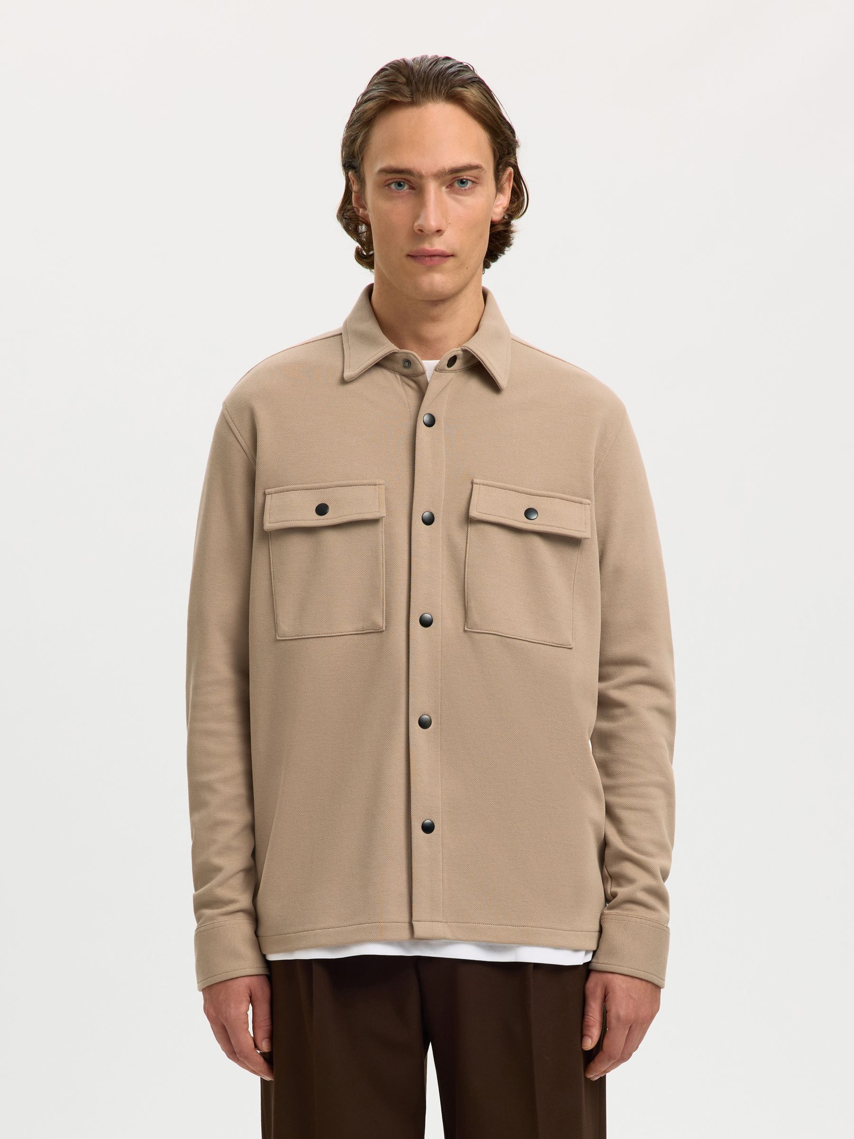 CLASSIC OVERSHIRT, Savannah Tan, highres