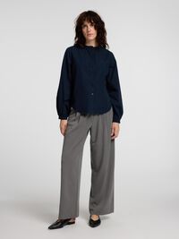 100 % COTON CHEMISE À MANCHES LONGUES, Dark Sapphire, highres