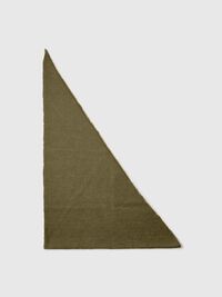 TRIANGLE SCARF, Fir Green, highres