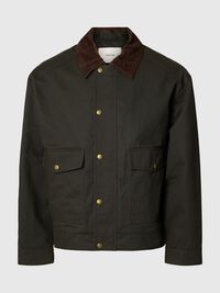 COTTON JACKET, Peat, highres