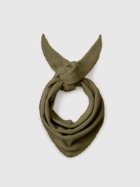 TRIANGLE SCARF, Fir Green, highres