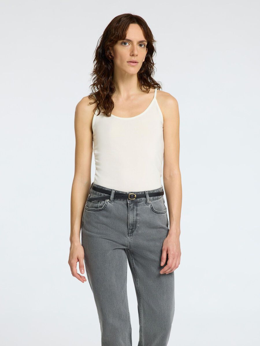 Selected SLIM FIT STROPTOP, Snow White, highres - 16096450_SnowWhite_003.jpg