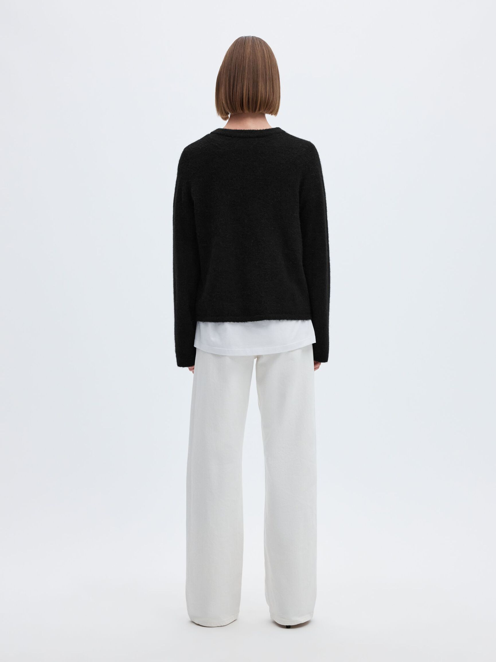 CARDIGAN, Black, highres