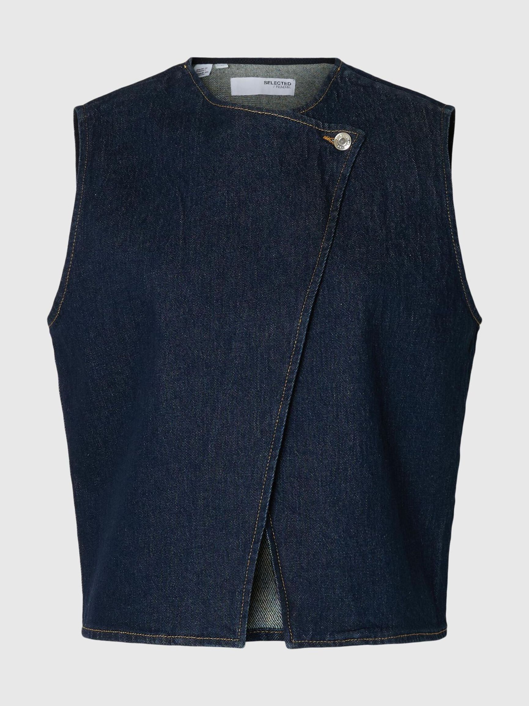 ÄRMELLOSE JEANSWESTE, Dark Blue Denim, highres