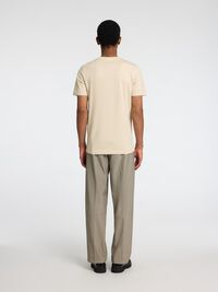 3-PACK COTTON T-SHIRT, Oatmeal, highres