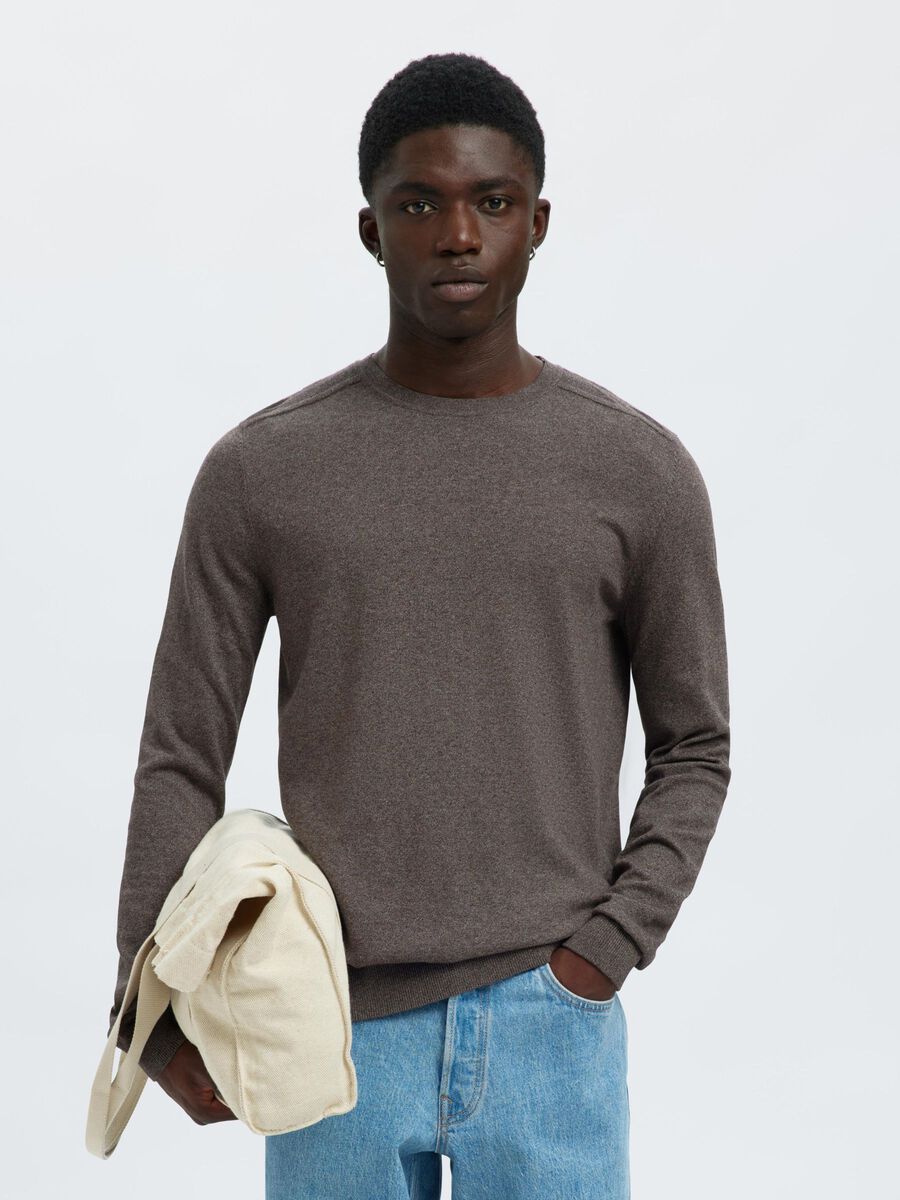 Selected LANGARM STRICKPULLOVER, Morel, highres - 16074682_Morel_1121322_003.jpg