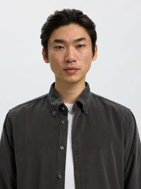 COTTON  CORDUROY SHIRT, Dark Shadow, highres