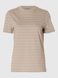 Selected GESTREEPT KATOEN T-SHIRT, Pure Cashmere, highres - 16097179_PureCashmere_1170385_001.jpg