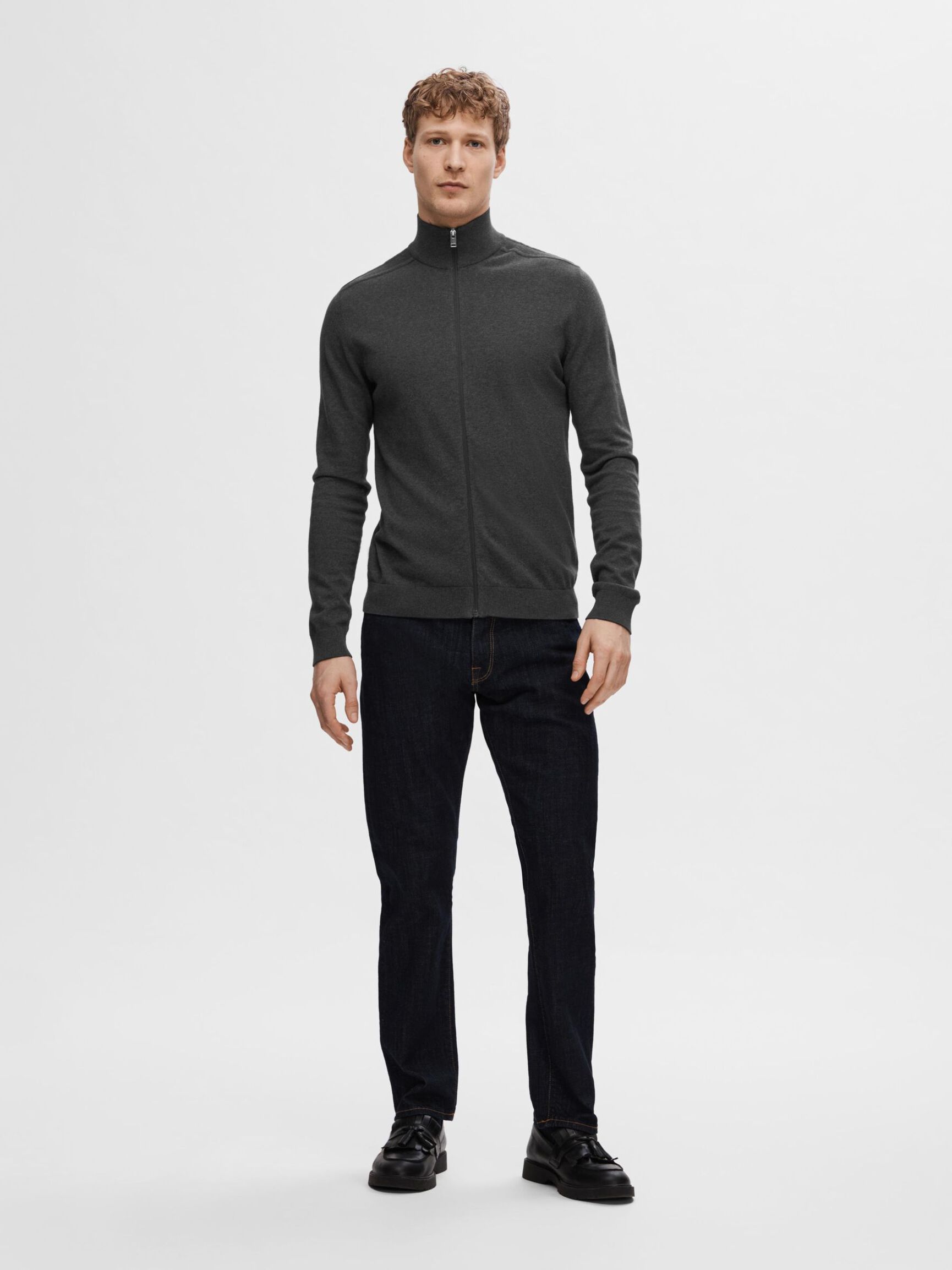 FERMETURE ÉCLAIR CARDIGAN, Antracit, highres