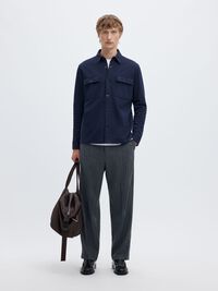 CLASSIC OVERSHIRT, Navy Blazer, highres