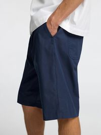 LOOSE FIT CHINO SHORTS, Outer Space, highres