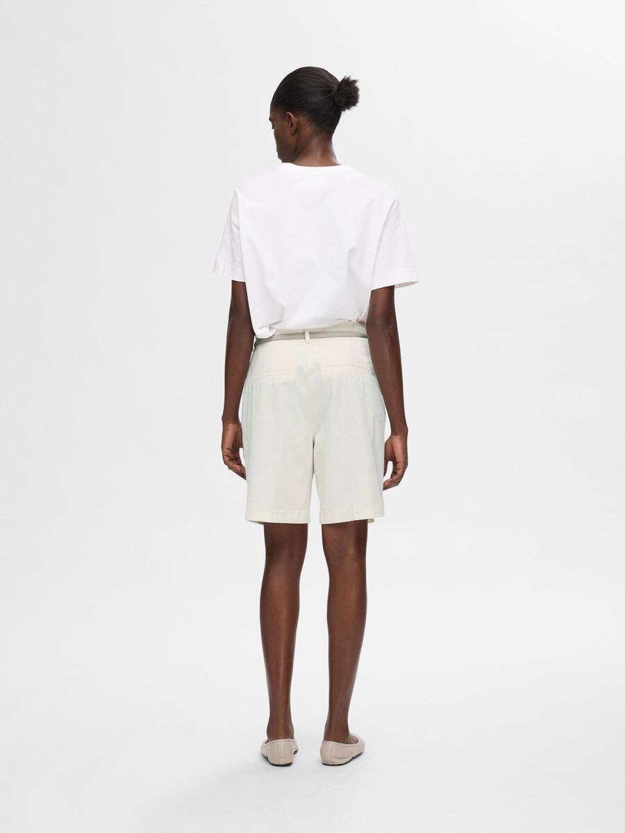 Selected HIGH WAISTED CHINO SHORTS, Birch, highres - 16093843_Birch_004.jpg