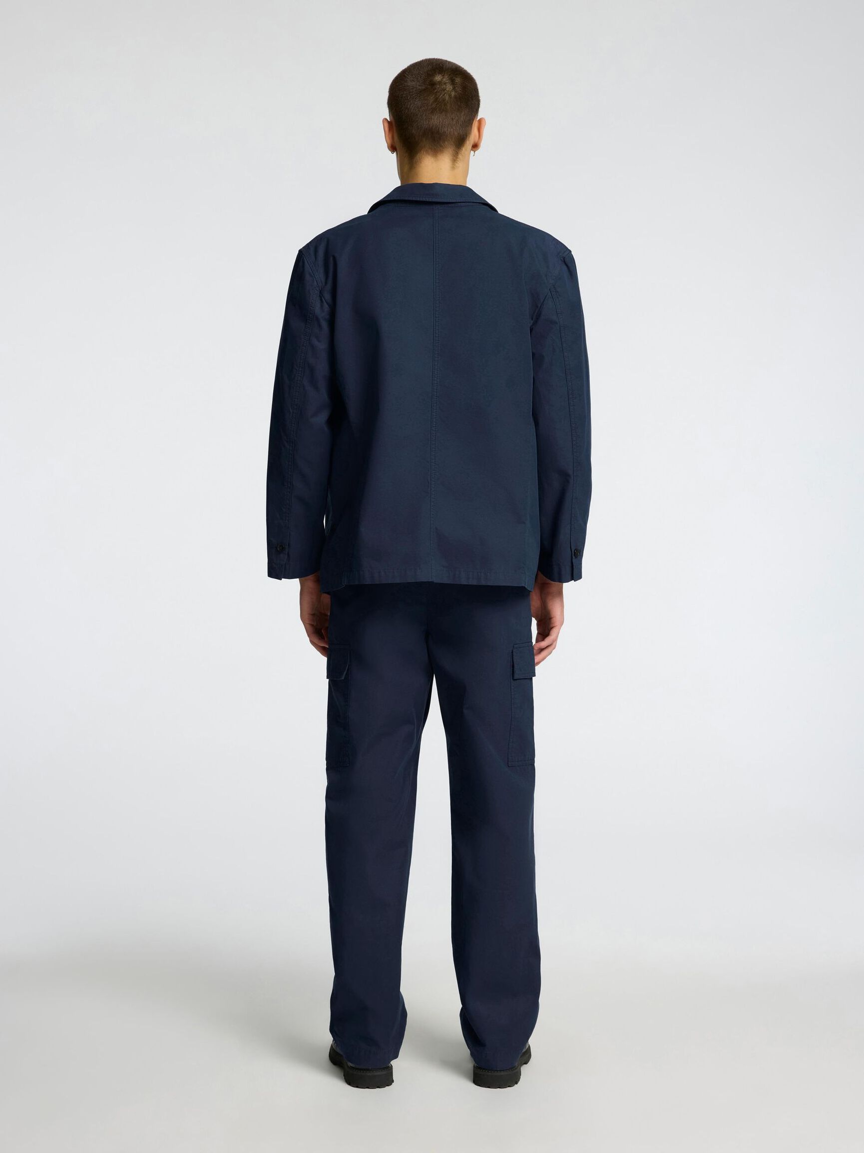 HYBRID BAUMWOLL BLAZER, Outer Space, highres