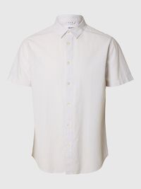 COTTON BLEND SHORT SLEEVED SHIRT, Pure Cashmere, highres