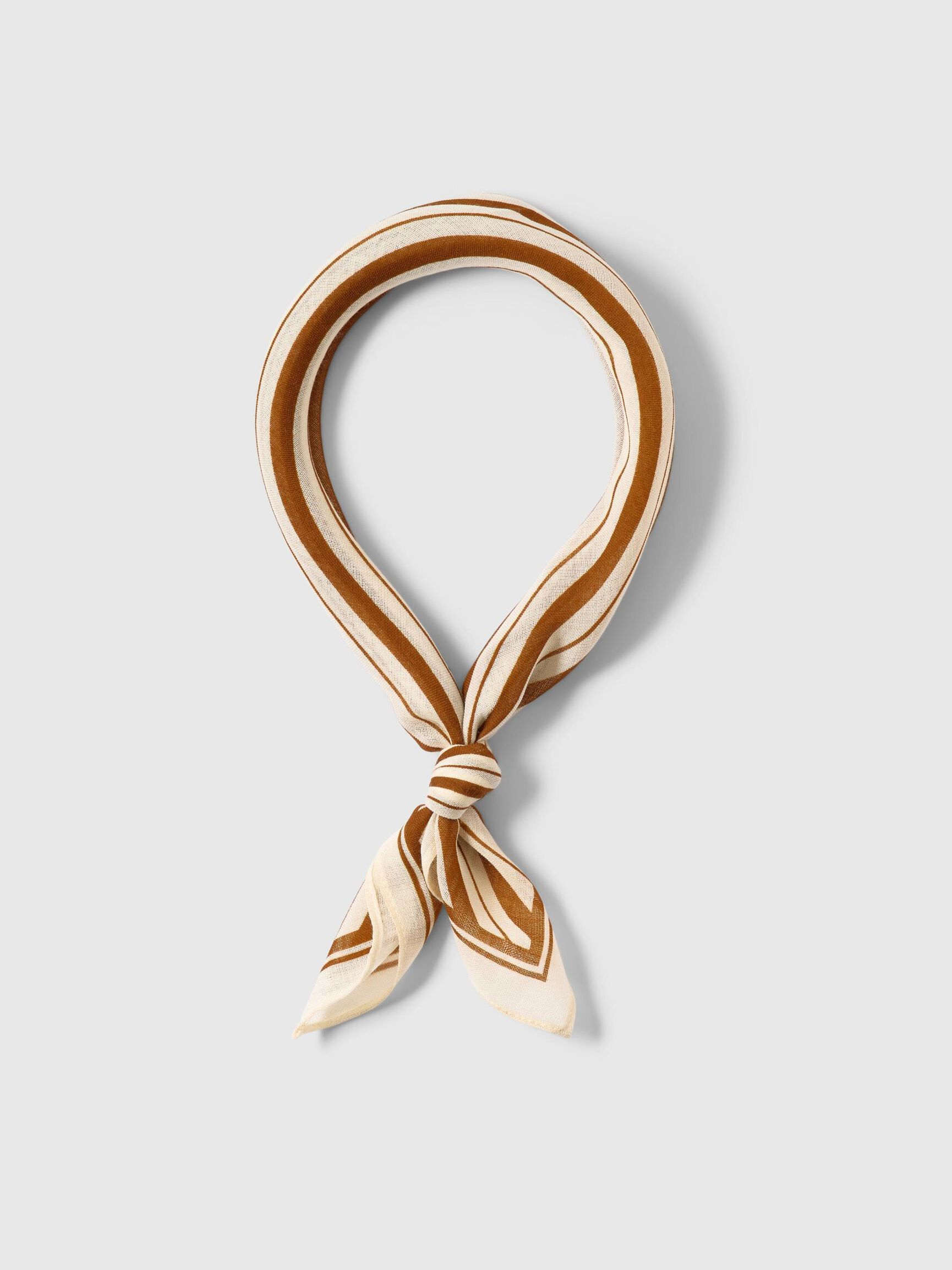 WOOL SCARF, Golden Brown, highres