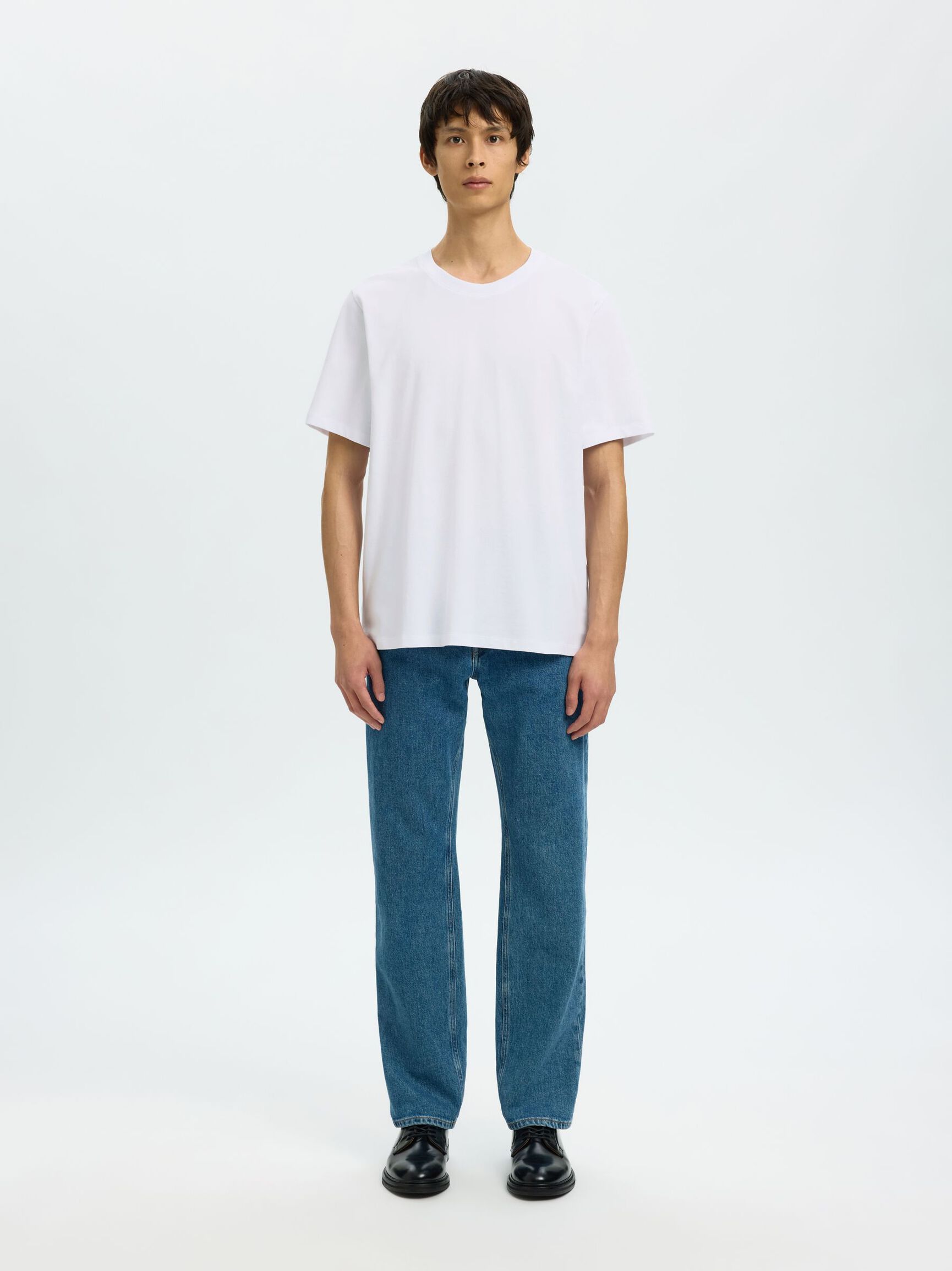 COTTON REGULAR FIT T-SHIRT, Bright White, highres