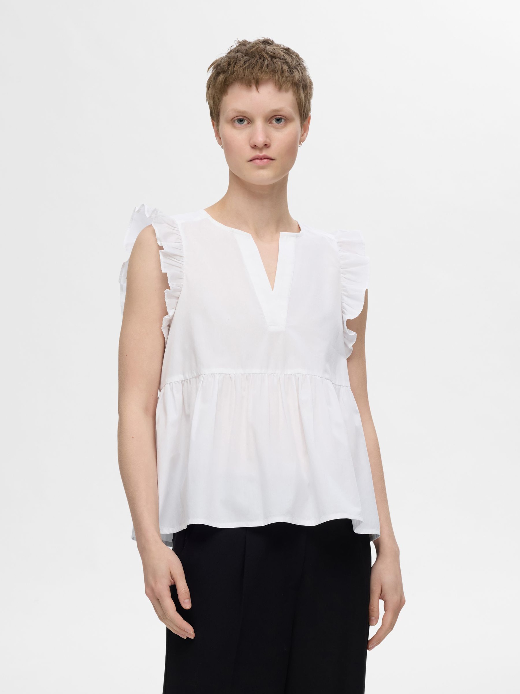 RUFFLED TOP, Snow White, highres