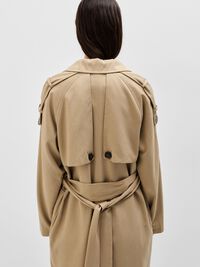 DUBBELKNÄPPT TRENCHCOAT, Cornstalk, highres