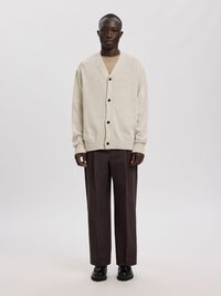 BOUCLÉ KOFTA, Oatmeal, highres