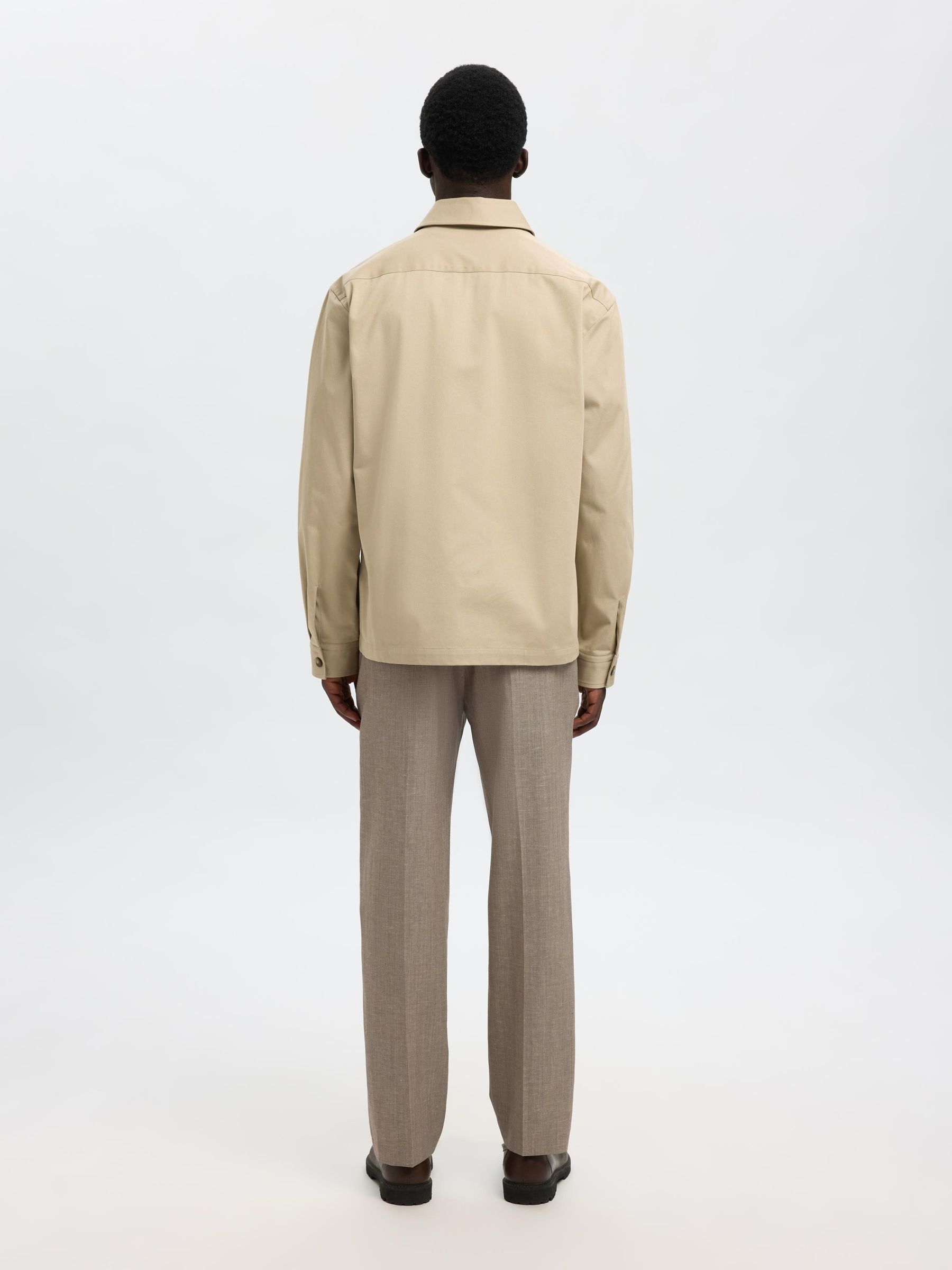 COUPE CLASSIQUE EN COTON SURCHEMISE, Pure Cashmere, highres