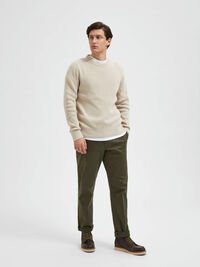 LONG SLEEVED JUMPER, Oatmeal, highres