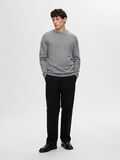 Selected 100% MERINOWOL PULLOVER MET RONDE HALS, Medium Grey Melange, highres - 16094647_MediumGreyMelange_005.jpg