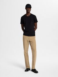KORTÆRMET T-SHIRT, Black, highres