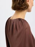 Selected SATIN BLUSE MIT 3/4 ÄRMELN, Chestnut, highres - 16099172_Chestnut_006.jpg
