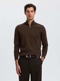 HALF-ZIP PULL EN MAILLE, Delicioso, highres