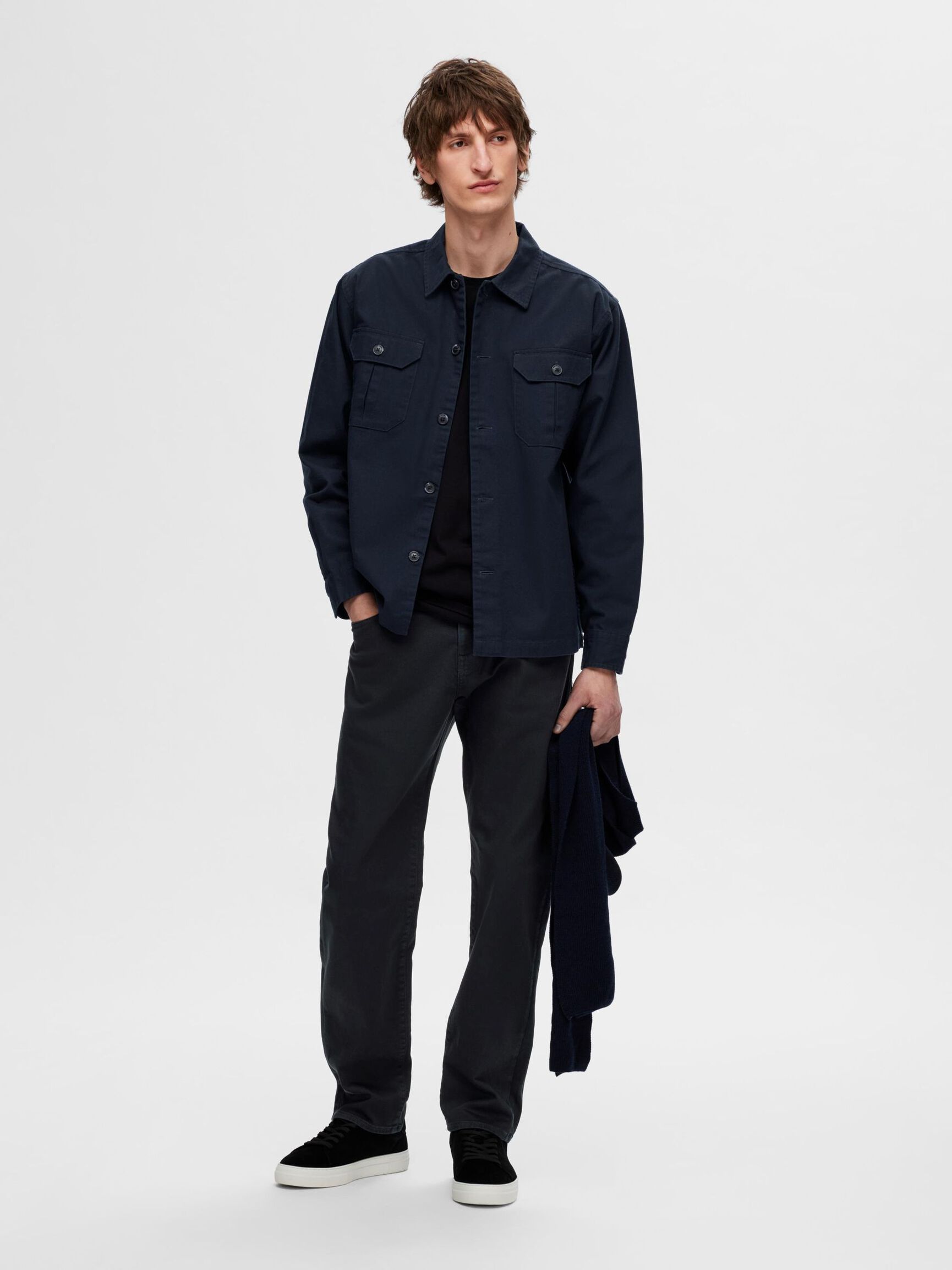 196 JEANS STRAIGHT FIT, Dark Navy, highres