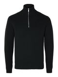 Selected HALF-ZIP JUMPER, Black, highres - 16092601_Black_001.jpg