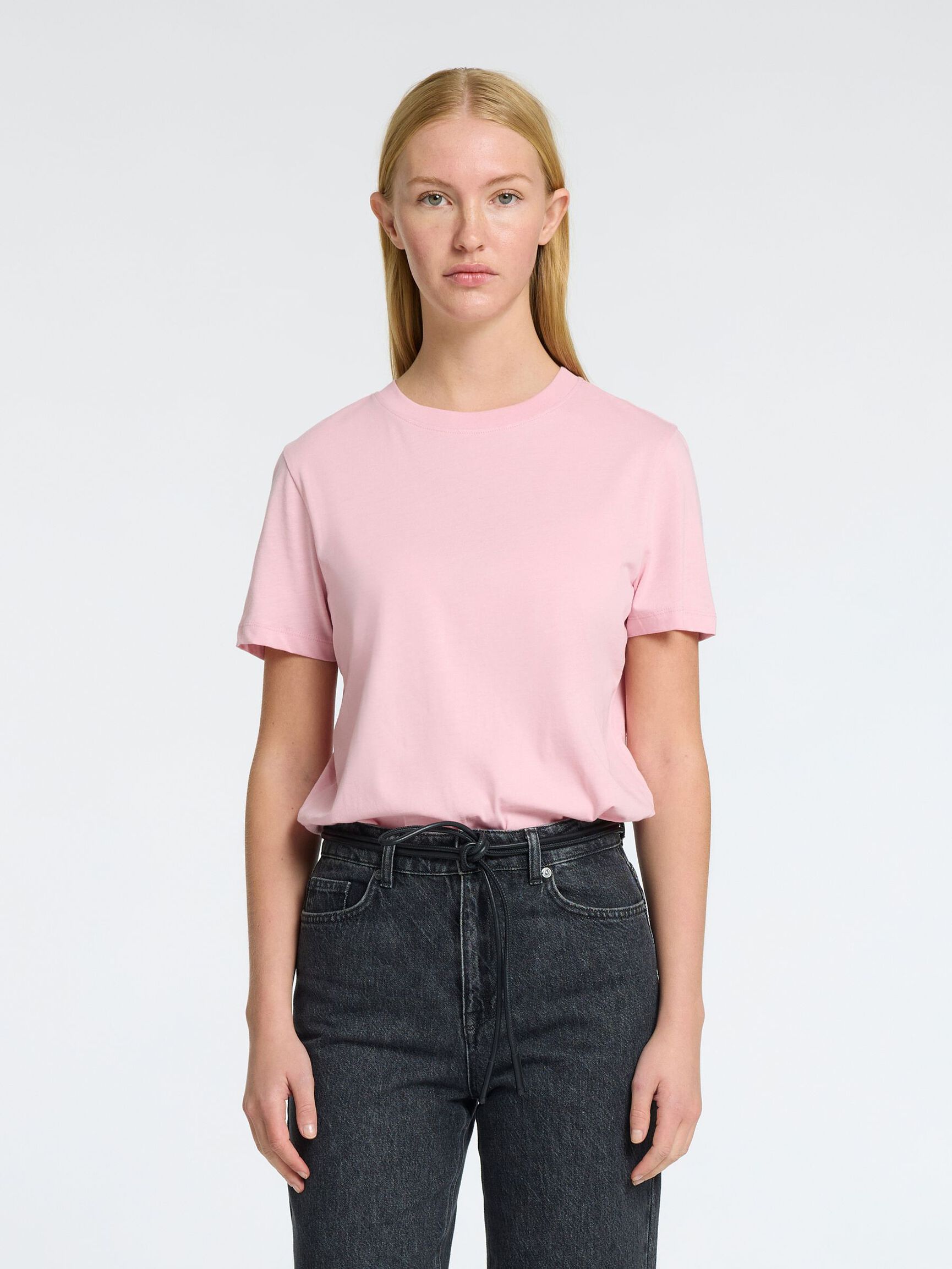 CLASSIC COTTON T-SHIRT, Bleached Mauve, highres