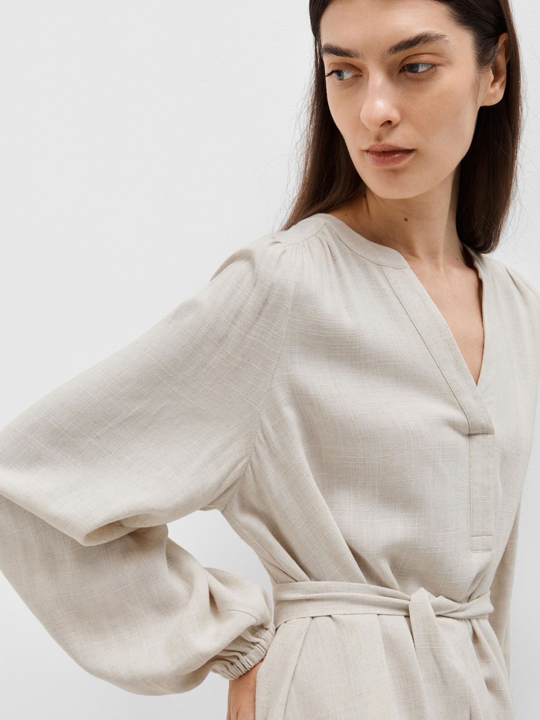 VISCOSEMIX MINI JURK, Sandshell, highres