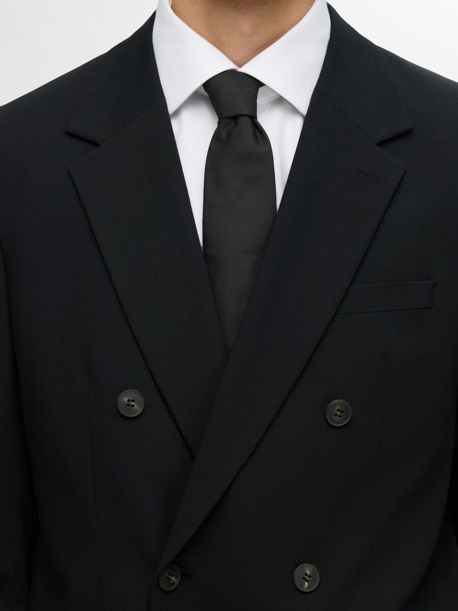Selected PLAIN TIE, Black, highres - 16094679_Black_004.jpg