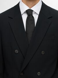 PLAIN TIE, Black, highres
