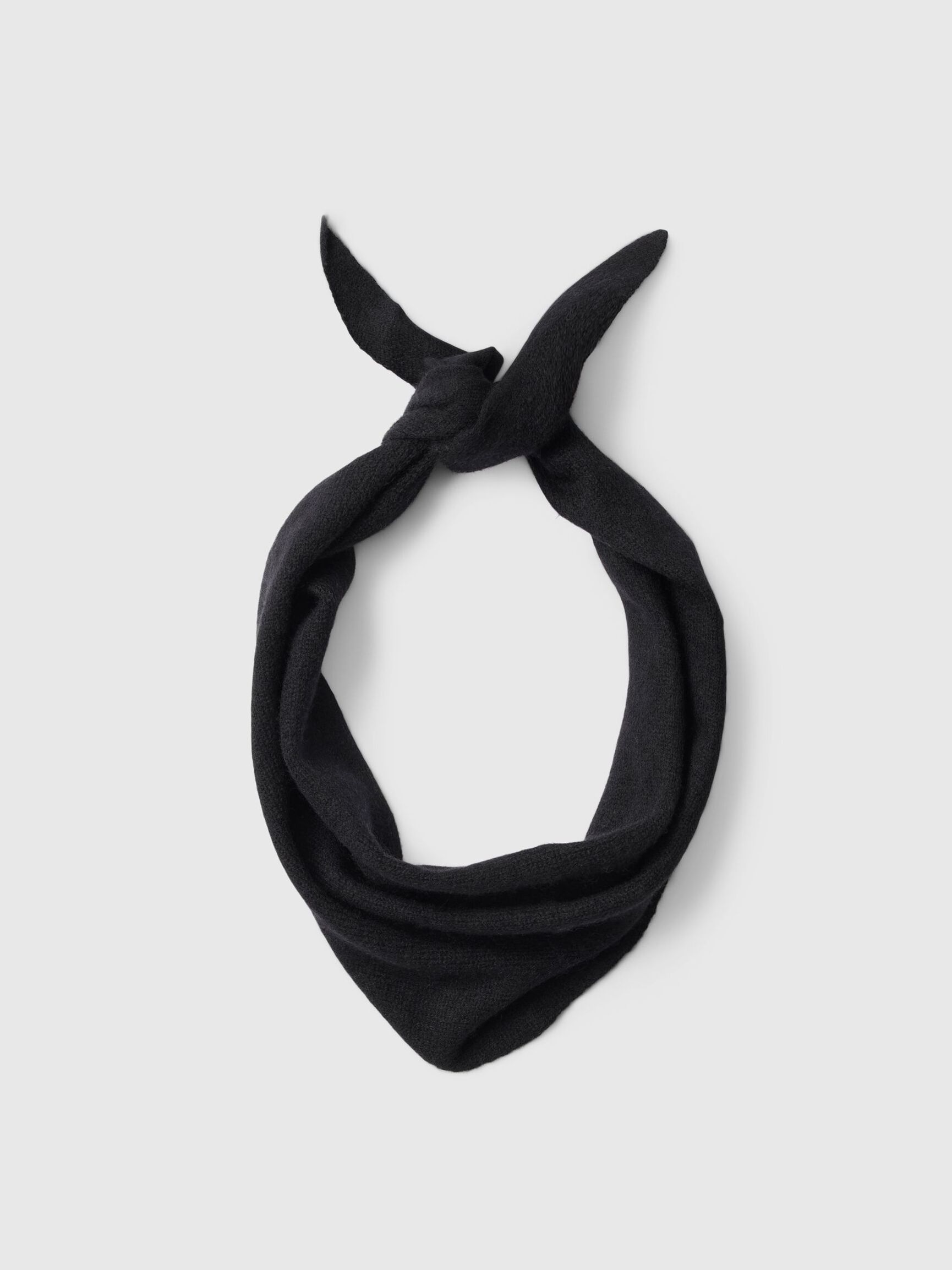 100% CASHMERE SCARF, Black, highres