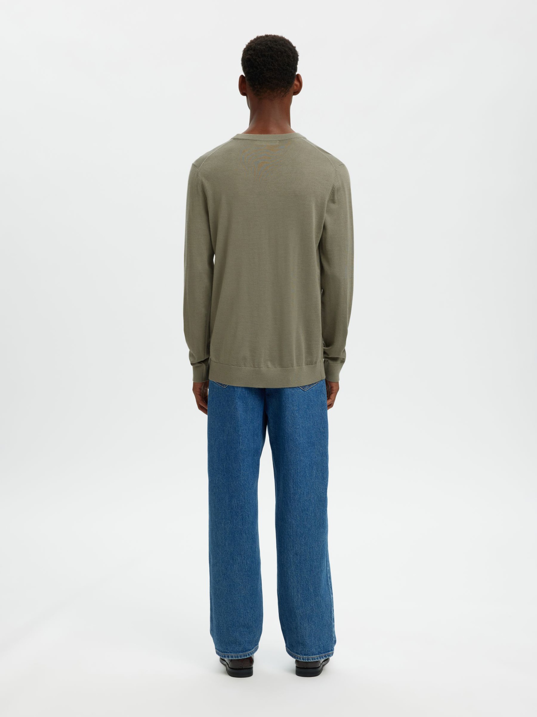 100 % LAINE MÉRINOS PULLOVER, Vetiver, highres