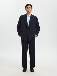 220 LOOSE FIT  SUIT TROUSERS, Navy Blazer, highres