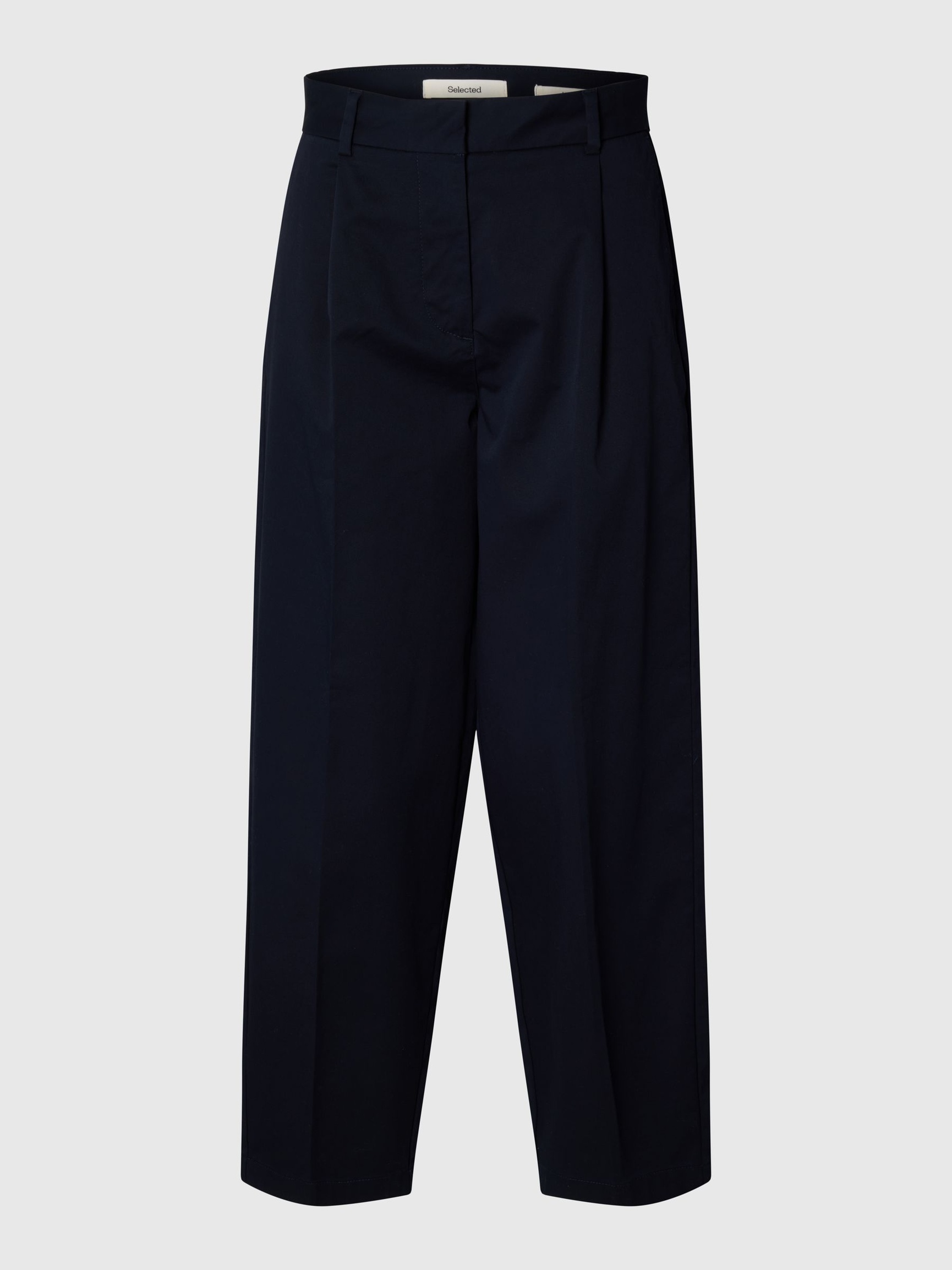 BAUMWOLLMIX BARREL FIT HOSEN, Dark Sapphire, highres