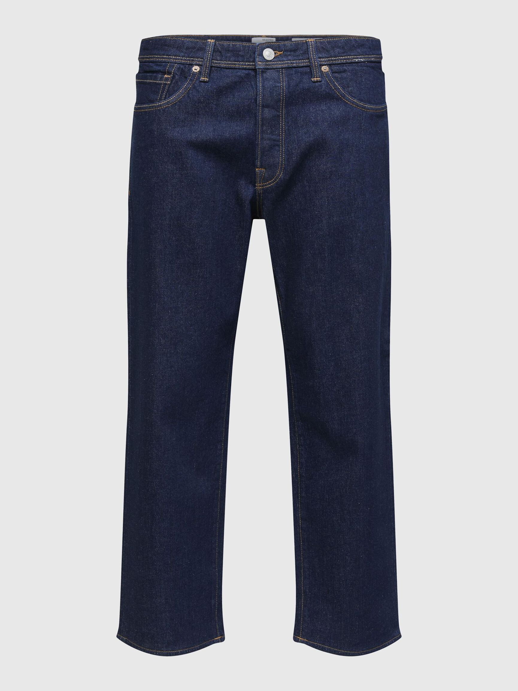 220 LOOSE FIT JEANS, Dark Blue Denim, highres