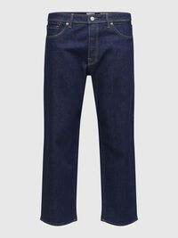 220 LOOSE FIT JEANS, Dark Blue Denim, highres