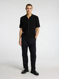 Selected KNITTED SHORT SLEEVED SHIRT, Black, highres - 16096385_Black_008.jpg