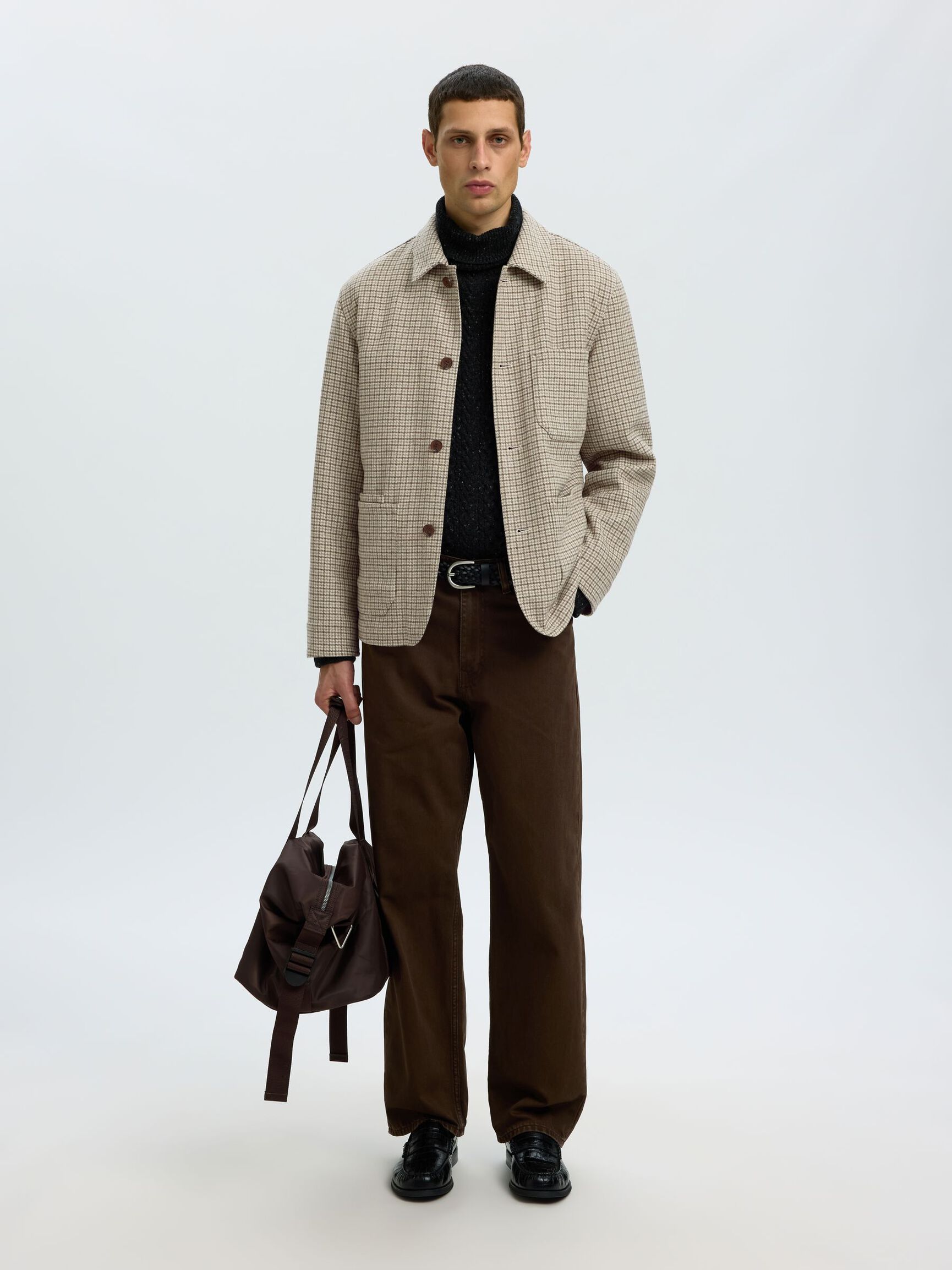 MÉLANGE DE LAINE BLAZER, Light Grey Melange, highres