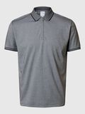 Selected MANCHES COURTES POLO, Medium Grey Melange, highres - 16096223_MediumGreyMelange_001.jpg